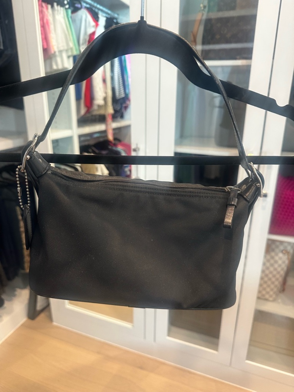 Coach Black Leather Interior Logo Tote